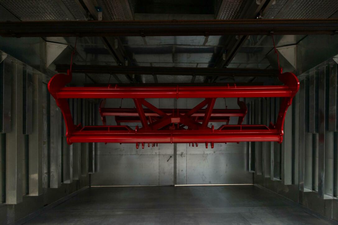 Metal fabrication powder coating